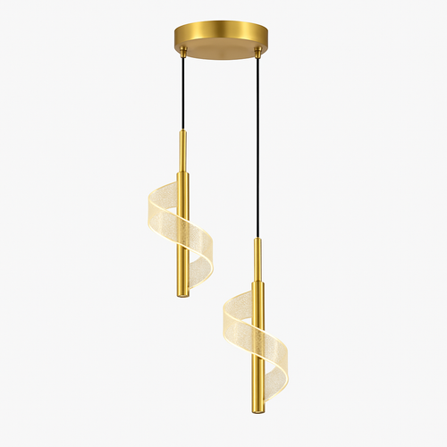 Plafonnier LED suspendu en acrylique au design moderne - vue 17 sur 16
