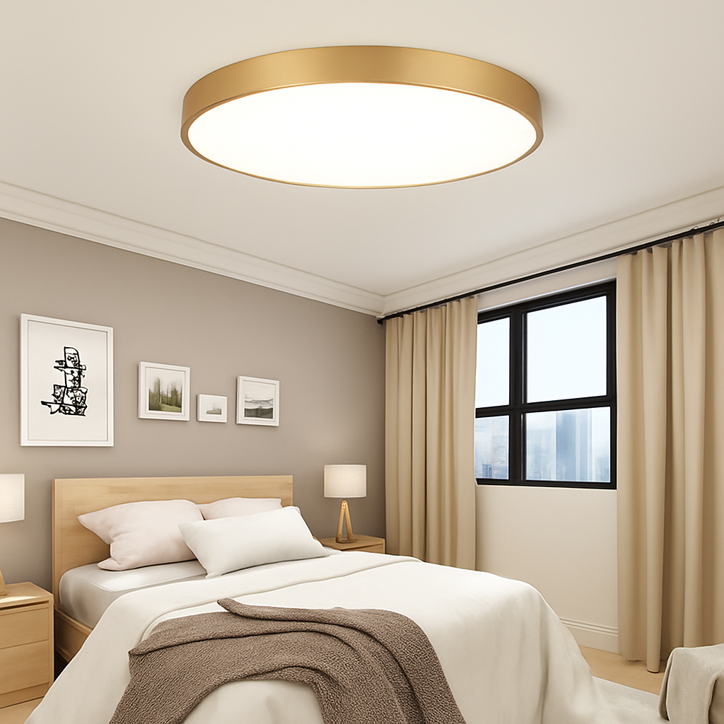 plafonnier led ultra fin design pour un éclairage moderne - vue 4 sur 7