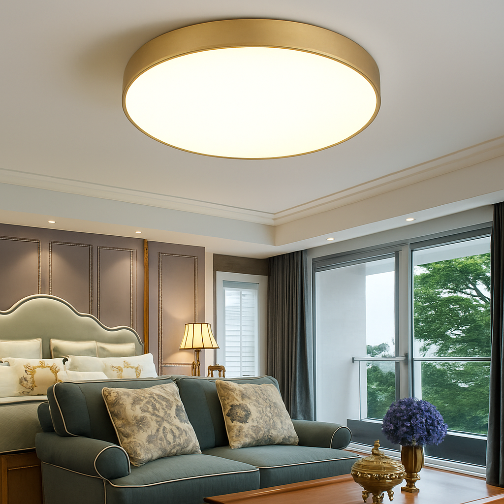 plafonnier led ultra fin design pour un éclairage moderne - vue 6 sur 7
