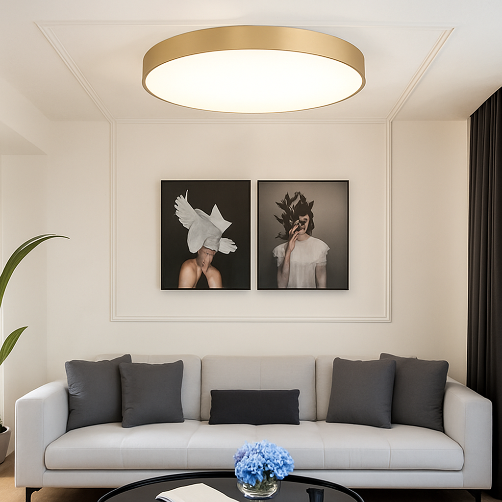 plafonnier led ultra fin design pour un éclairage moderne - vue 7 sur 7