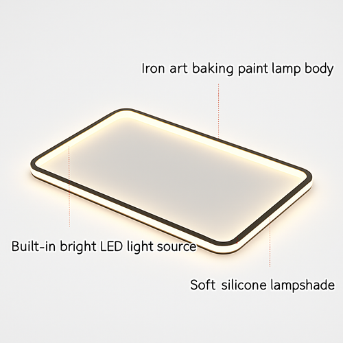 plafonnier led ultra-mince design moderne intensité réglable luminaire décoratif - vue 7 sur 15
