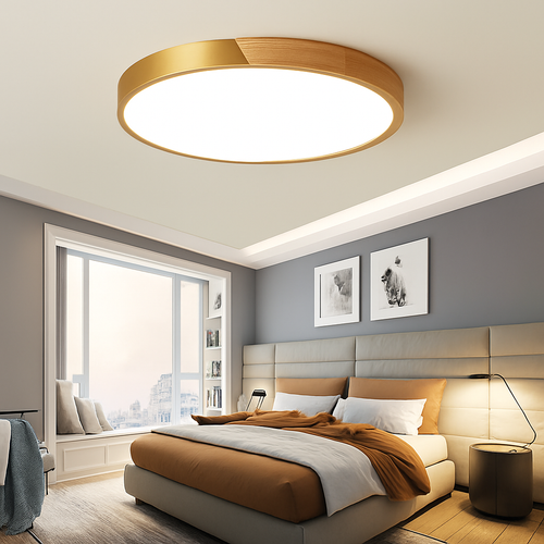 plafonnier led ultra-mince moderne avec télécommande pour décoration maison - vue 5 sur 4