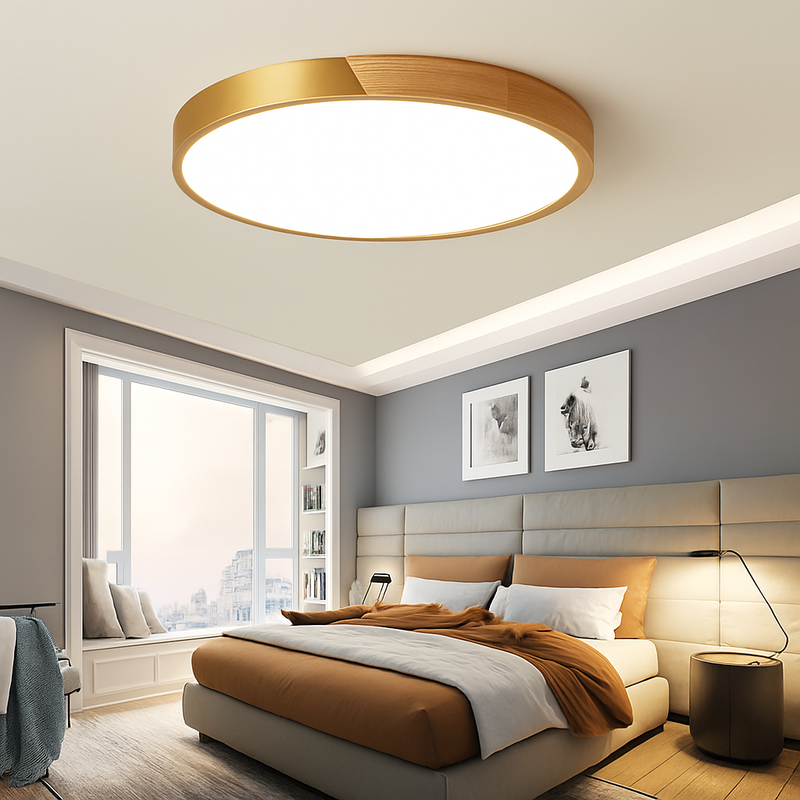 plafonnier led ultra-mince moderne avec télécommande pour décoration maison