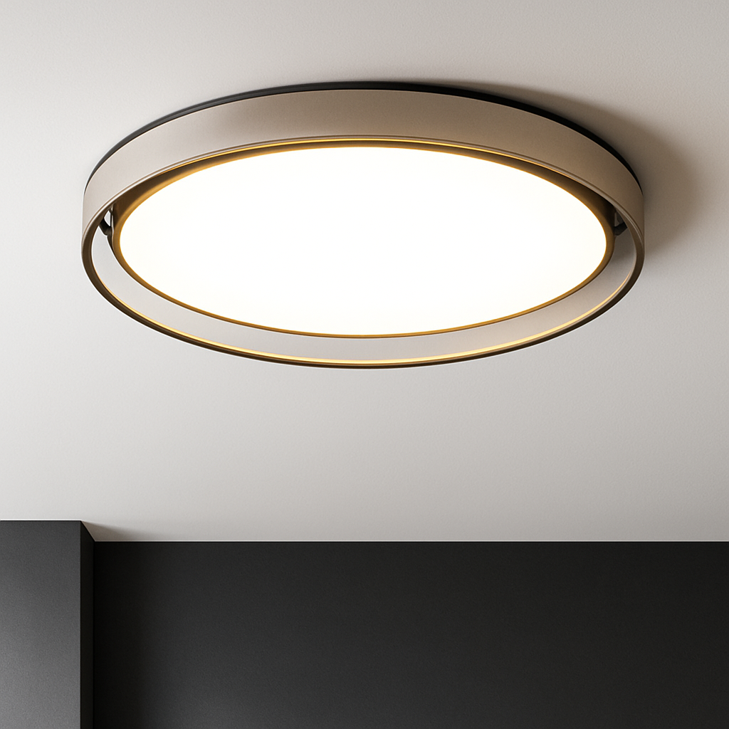 plafonnier moderne créatif rond style nordique éclairage LED décoratif - vue 2 sur 11