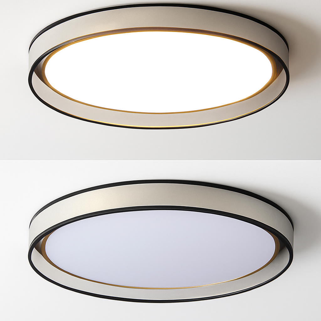 plafonnier moderne créatif rond style nordique éclairage LED décoratif - vue 4 sur 11