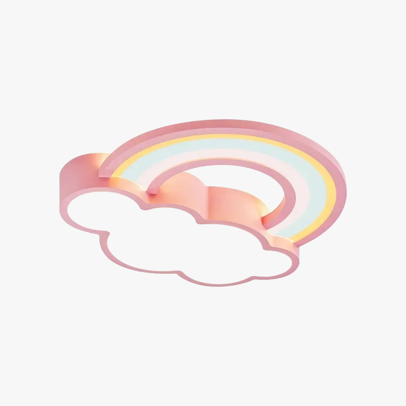 plafonnier moderne led en forme de nuage arc-en-ciel nordique
