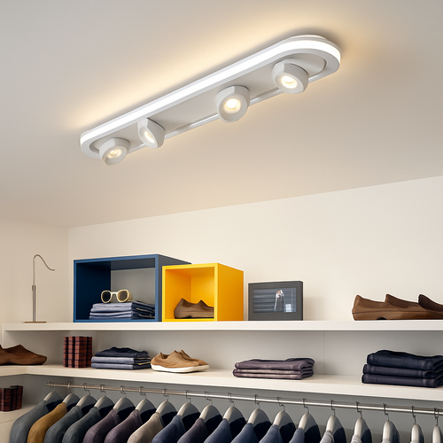 Plafonnier moderne LED ovale avec angle rotatif Charly - vue 2 sur 9