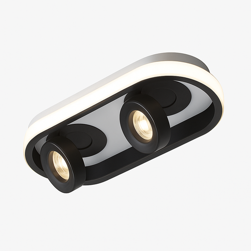 Plafonnier moderne LED ovale avec angle rotatif Charly - vue 5 sur 9