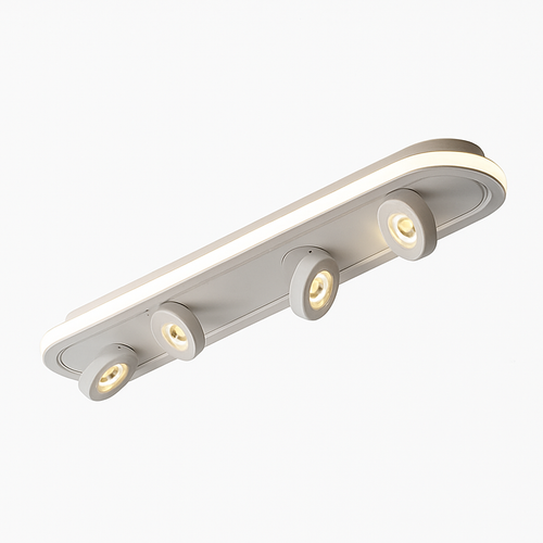 Plafonnier moderne LED ovale avec angle rotatif Charly - vue 6 sur 9