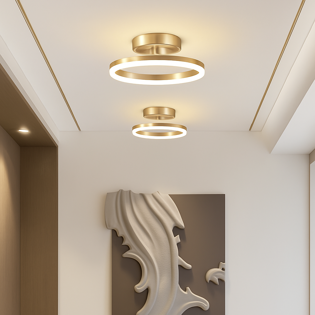 plafonnier moderne à leds pour décoration intérieure - vue 5 sur 10