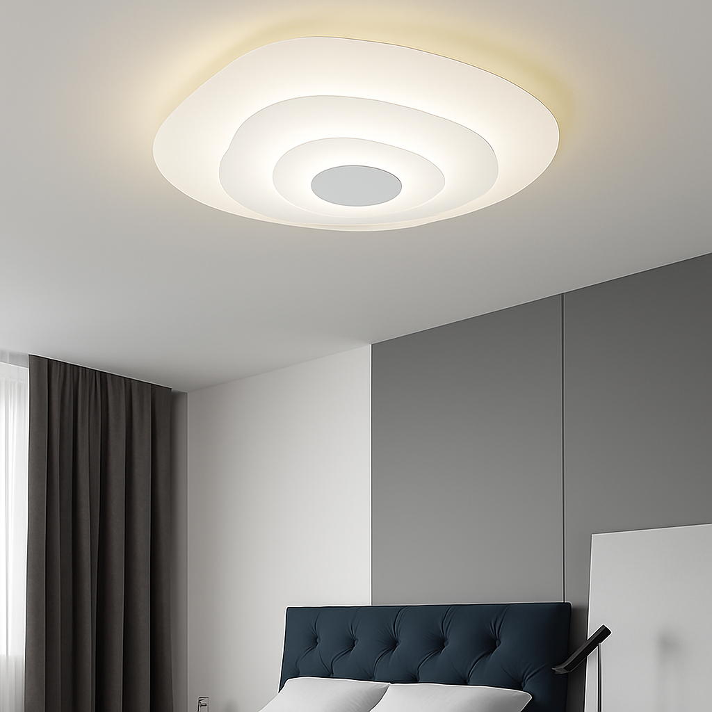 plafonnier multicouche design en forme irrégulière originale - vue 6 sur 9