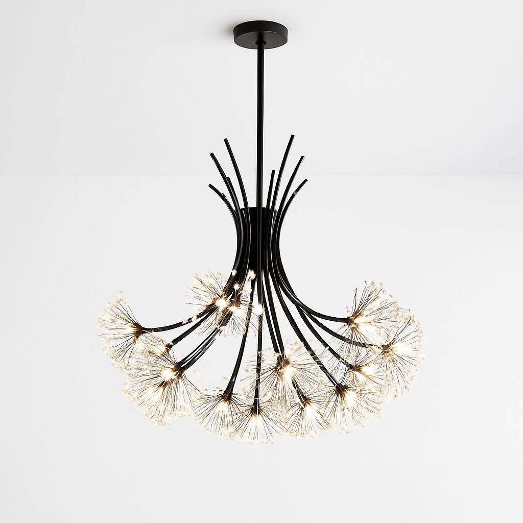 plafonnier nordique post-moderne en forme de pissenlit décoratif d'intérieur - vue 3 sur 11