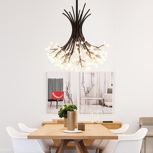 plafonnier nordique post-moderne en forme de pissenlit décoratif d'intérieur - vue 6 sur 11