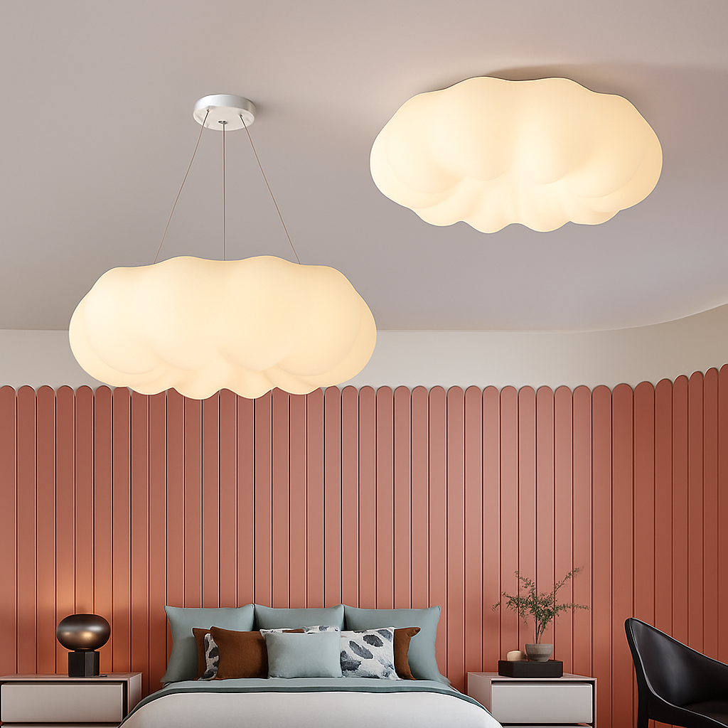 plafonnier nuage créatif moderne pour chambre d'enfant - vue 5 sur 22