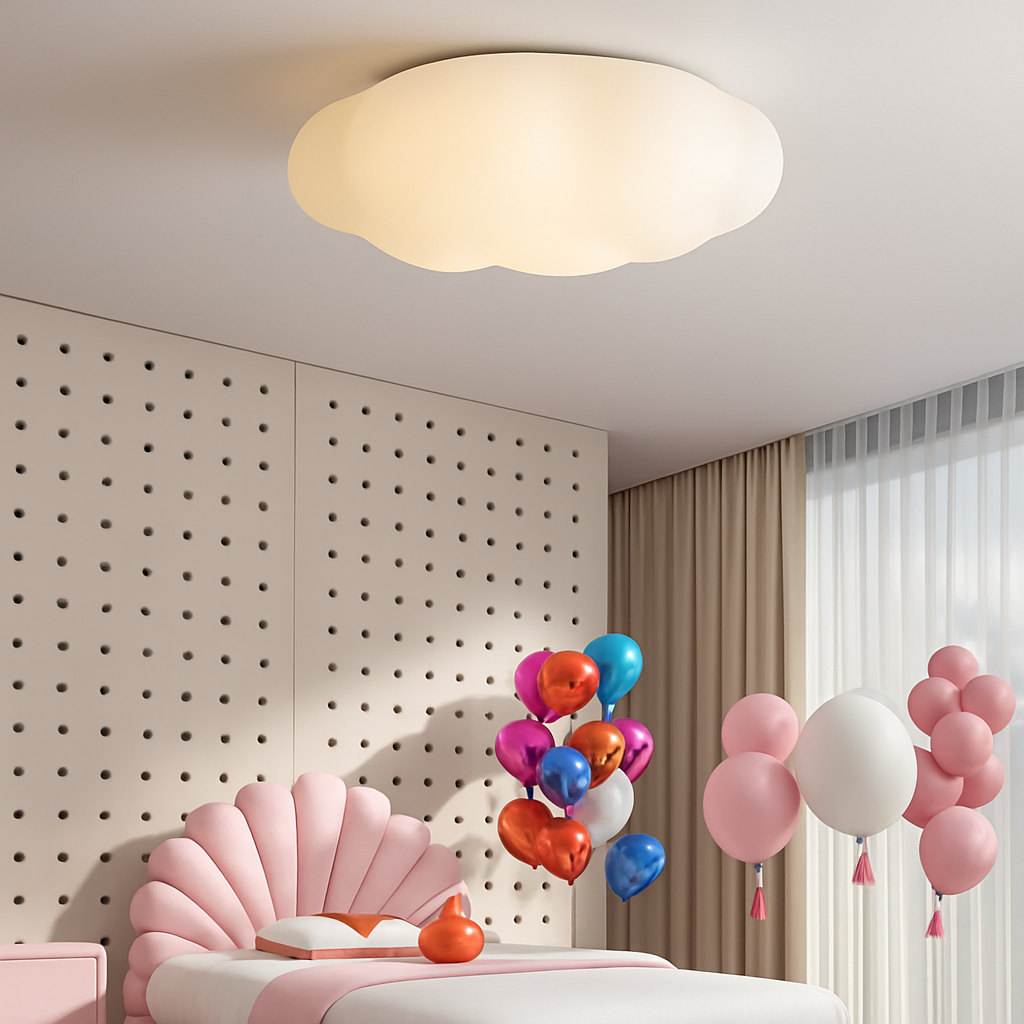 plafonnier nuage créatif moderne pour chambre d'enfant - vue 7 sur 22