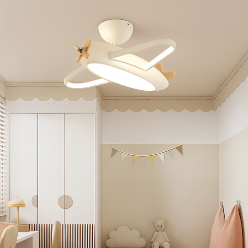 plafonnier protection des yeux led pour chambre d'enfant - vue 4 sur 10