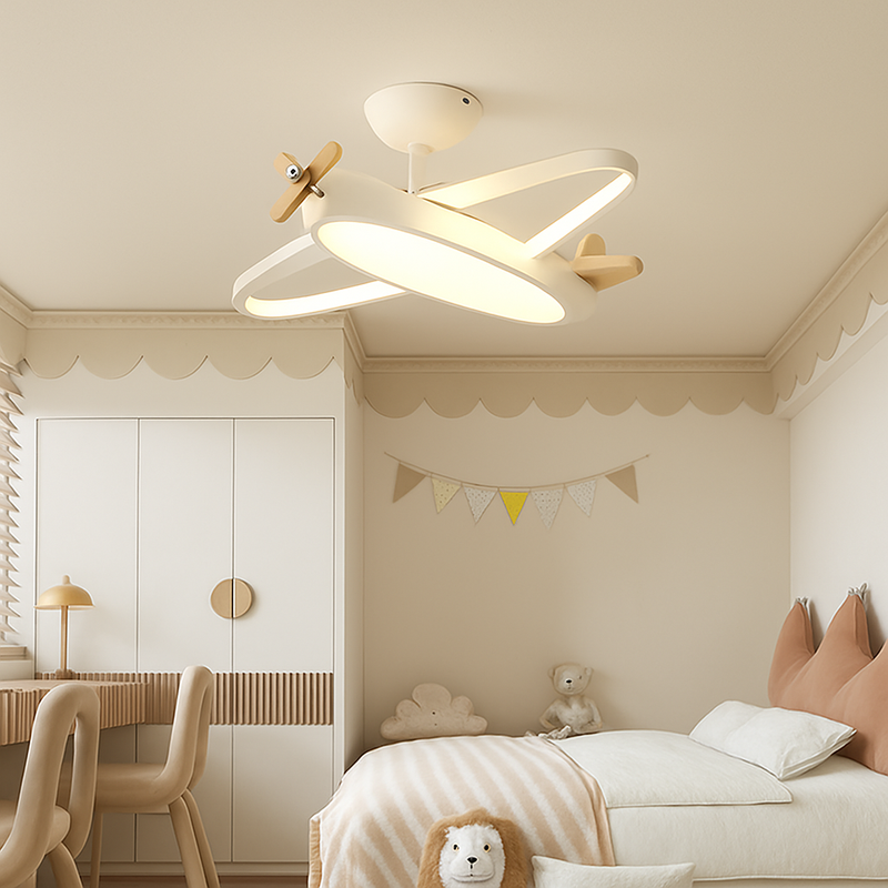 plafonnier protection des yeux led pour chambre d'enfant