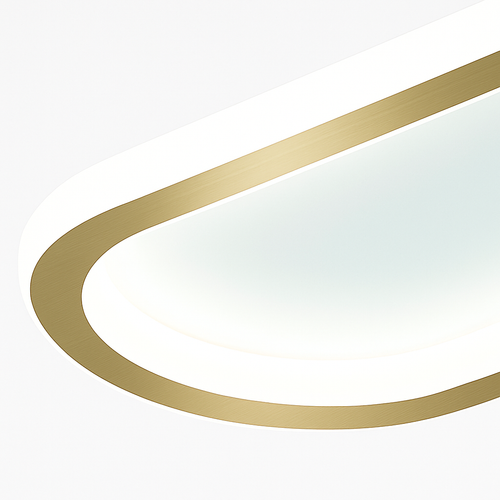 plafonnier rectangulaire moderne à leds lumière créative - vue 8 sur 10