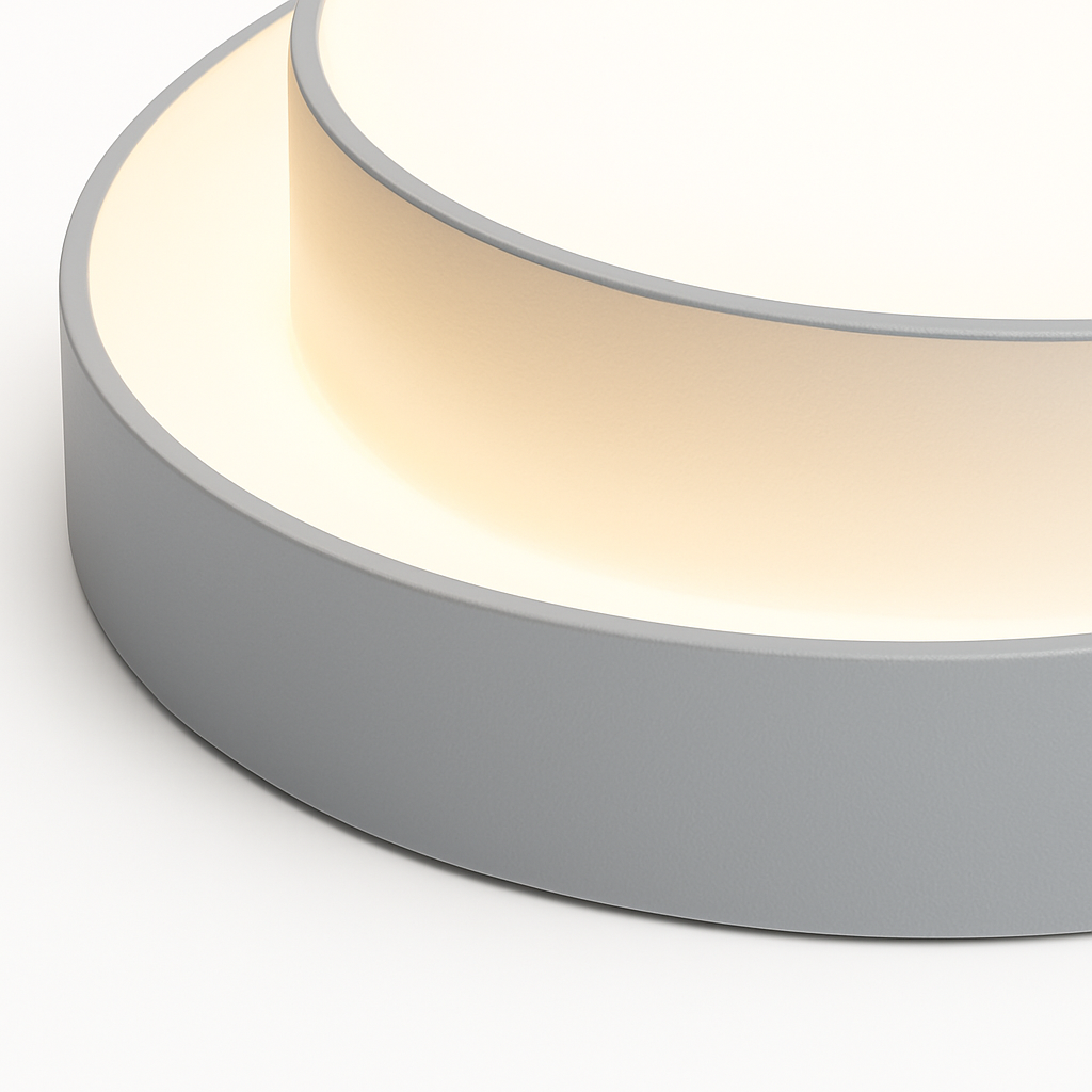 Plafonnier rond moderne led Art plafonnier Studio cuisine chambre allée balcon couloir blanc plafonnier design - vue 8 sur 8