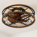 plafonnier ventilateur moderne avec lumière rétro invisible