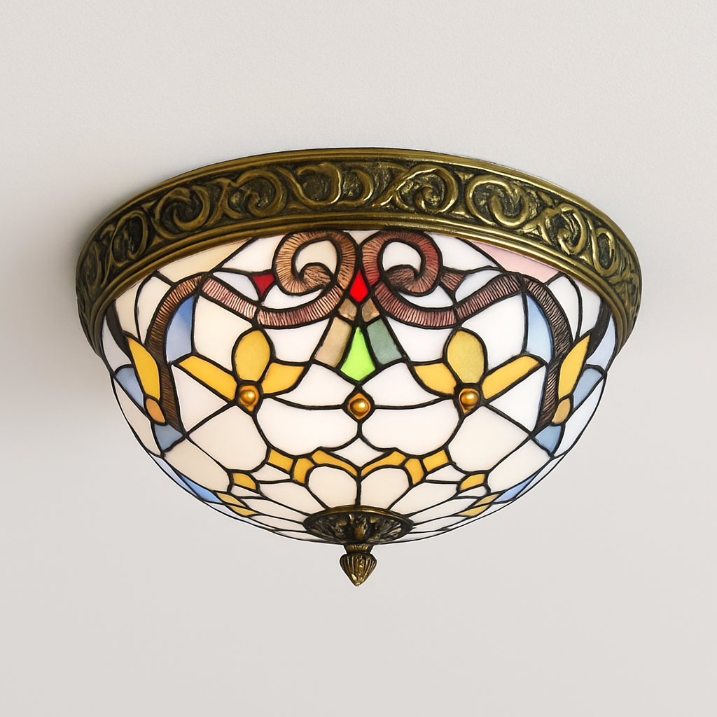 plafonnier vintage style art déco pour éclairage intérieur - vue 6 sur 14