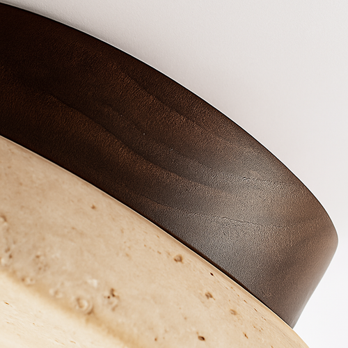 plafonnier wabi sabi crème pierre forme maison déco