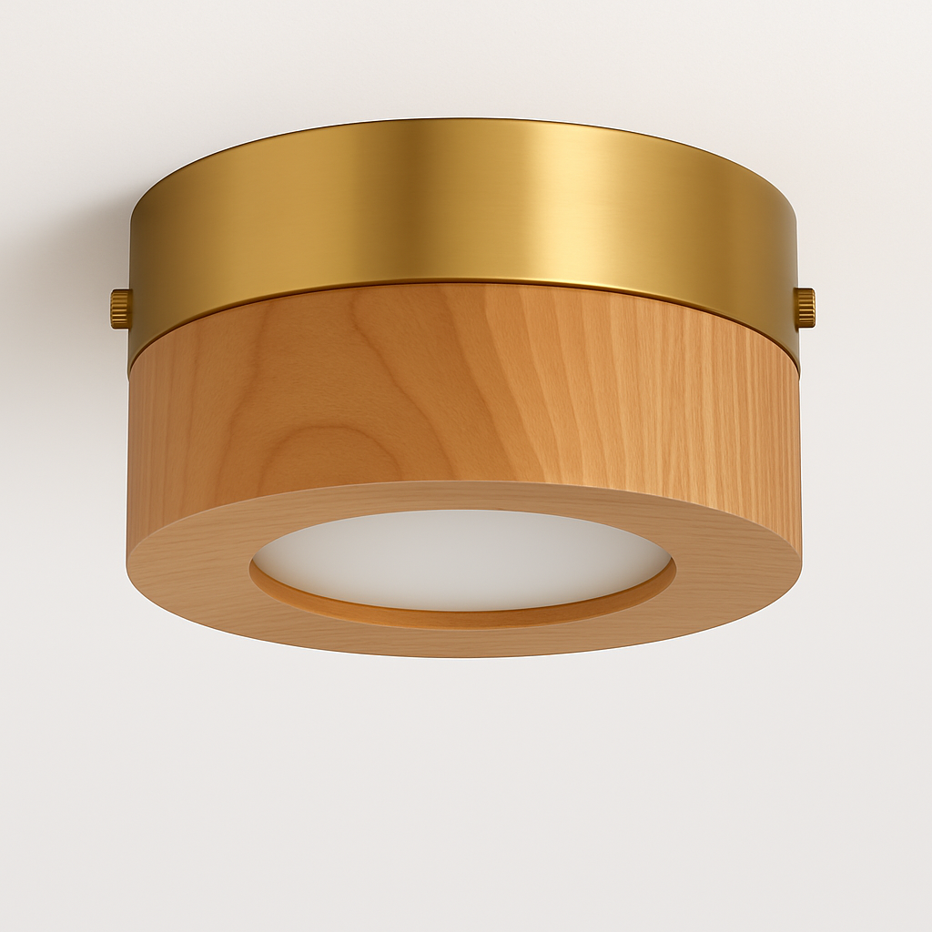 plafonniers en noyer et frêne led pour éclairage intérieur - vue 6 sur 10
