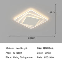 Plafonniers LED modernes salon salle à manger éclairage décor Lustre plafond Lustre lampe intérieure chambre cuisine luminaires