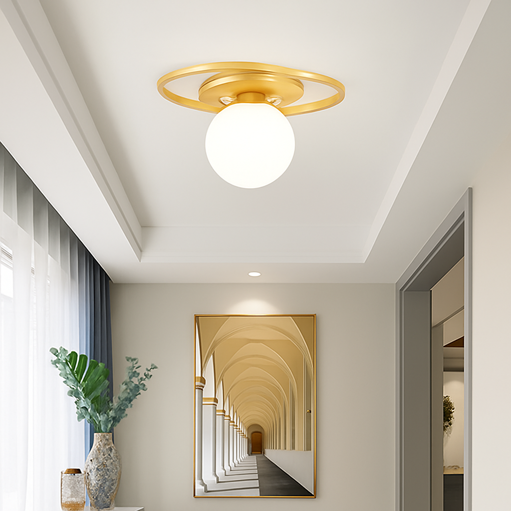 plafonniers led nordiques éclairage intérieur lustre allée - vue 6 sur 9