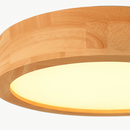 Plafonniers ronds simples chambre Led plafonniers lampe en bois décor à la maison Lampen nordique couloir étude cuisine salle à manger lampe