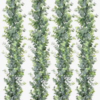 plantes suspendues en eucalyptus artificiel pour décoration intérieure et extérieure
