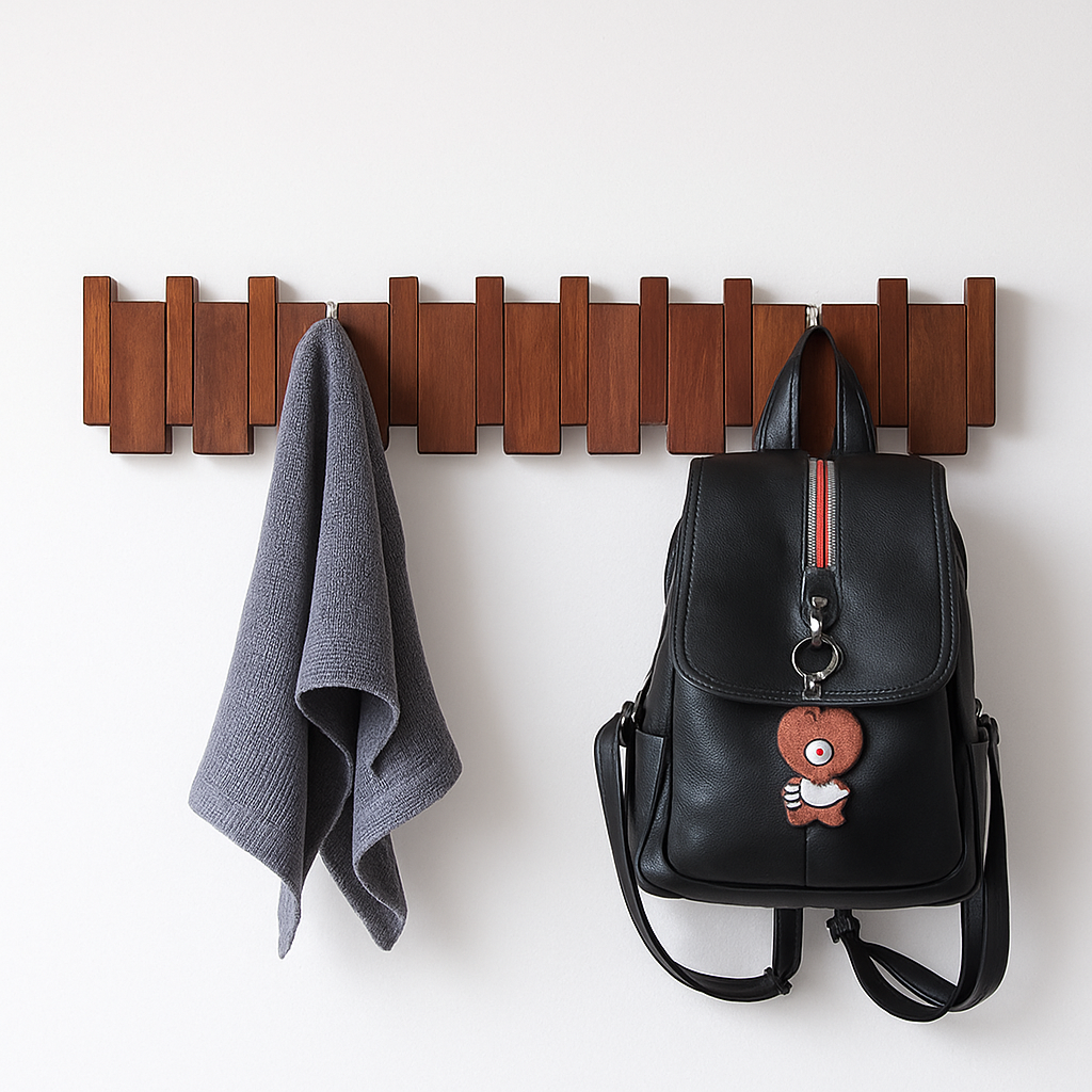 porte manteau mural créatif à suspendre pour entrée décorative - vue 4 sur 12