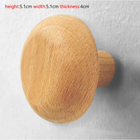 porte-manteau mural en bois naturel pour rangement décoratif