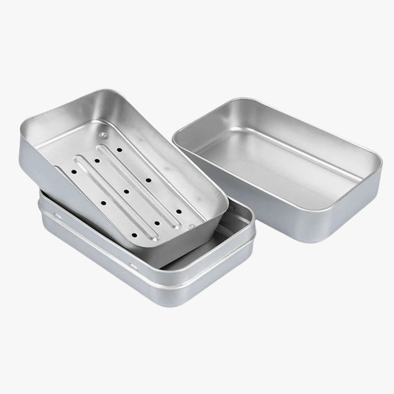 porte-savon en aluminium avec joint anti-fuite pratique pour voyageurs