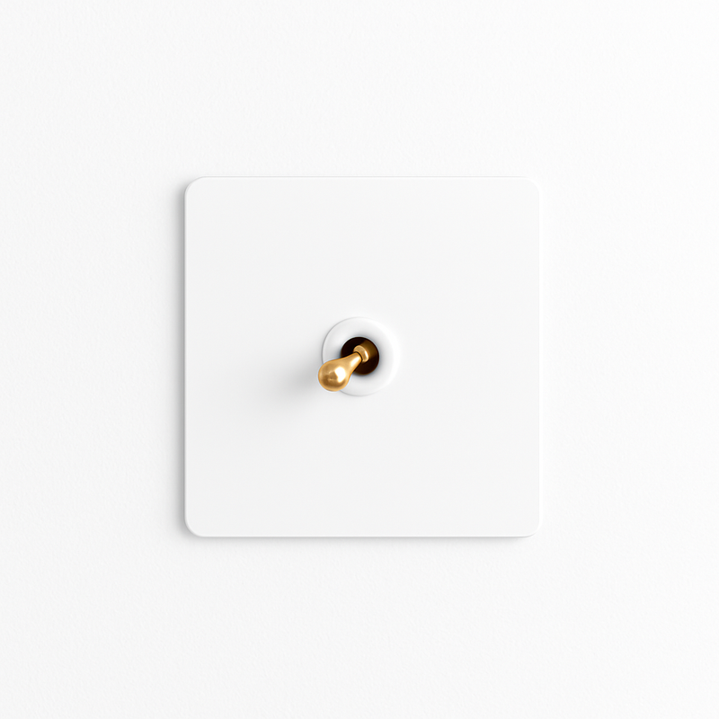 Prise double RJ45 en acier blanc mat bords arrondis