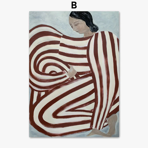 pyjama-ray-femme-affiche-mur-art-g-om-trie-r-tro-d-coration-6.png
