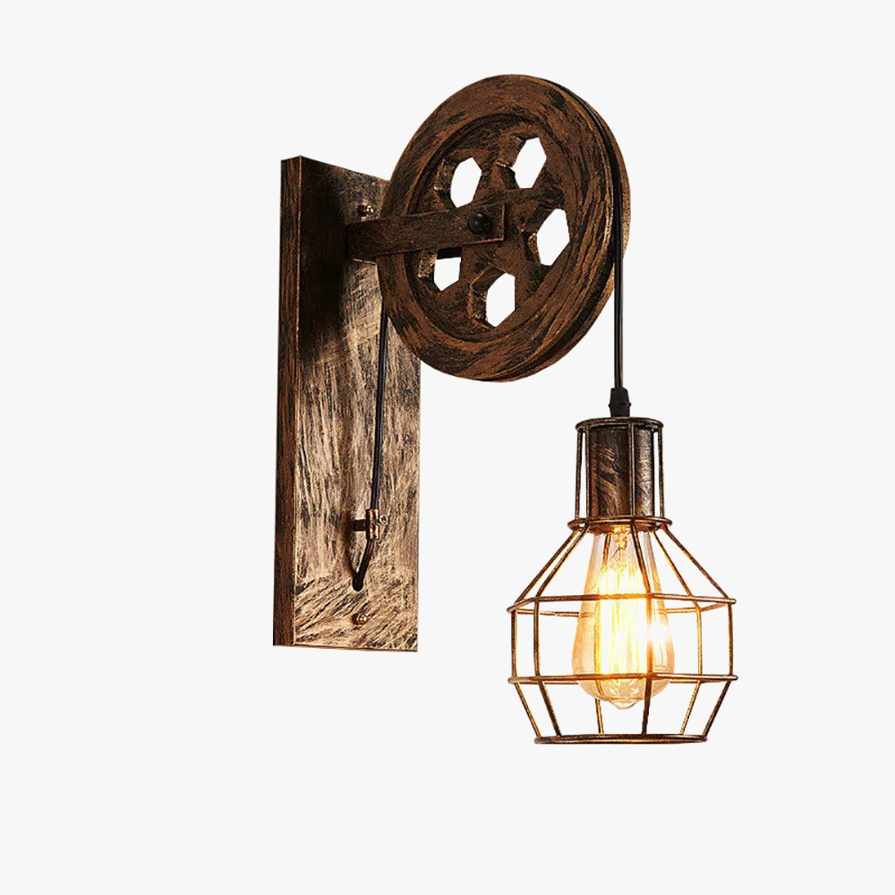 Rétro Vintage applique murale industrielle abat-jour luminaire fer Loft café bar réglable applique lumières Wandlamp décoration LED