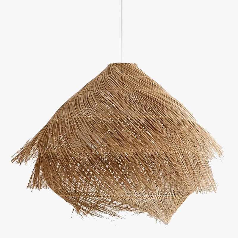 Rotin E27 suspension Led lumières japonais Wasabi suspendus lustre luminaires nordique salle à manger suspension lampe Led lumière intérieure