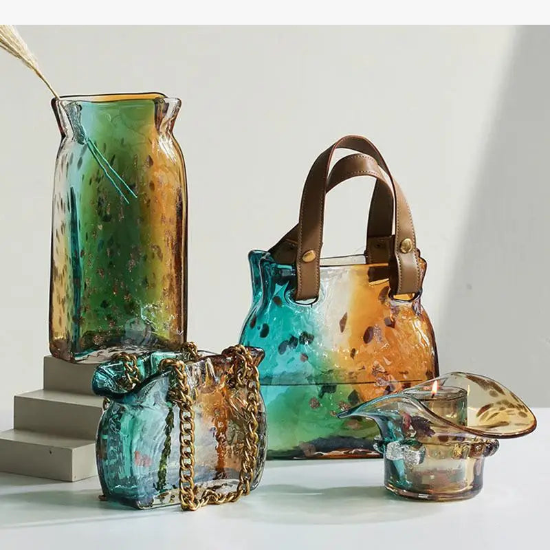 sac fourre-tout décoratif vase hydroponique pour fleurs modernes