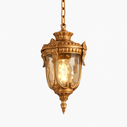 SANDIY Rétro Lustre Vintage Extérieur Plafond Suspension Europe Suspension pour Jardin Porche Balcon Cour Éclairage Public