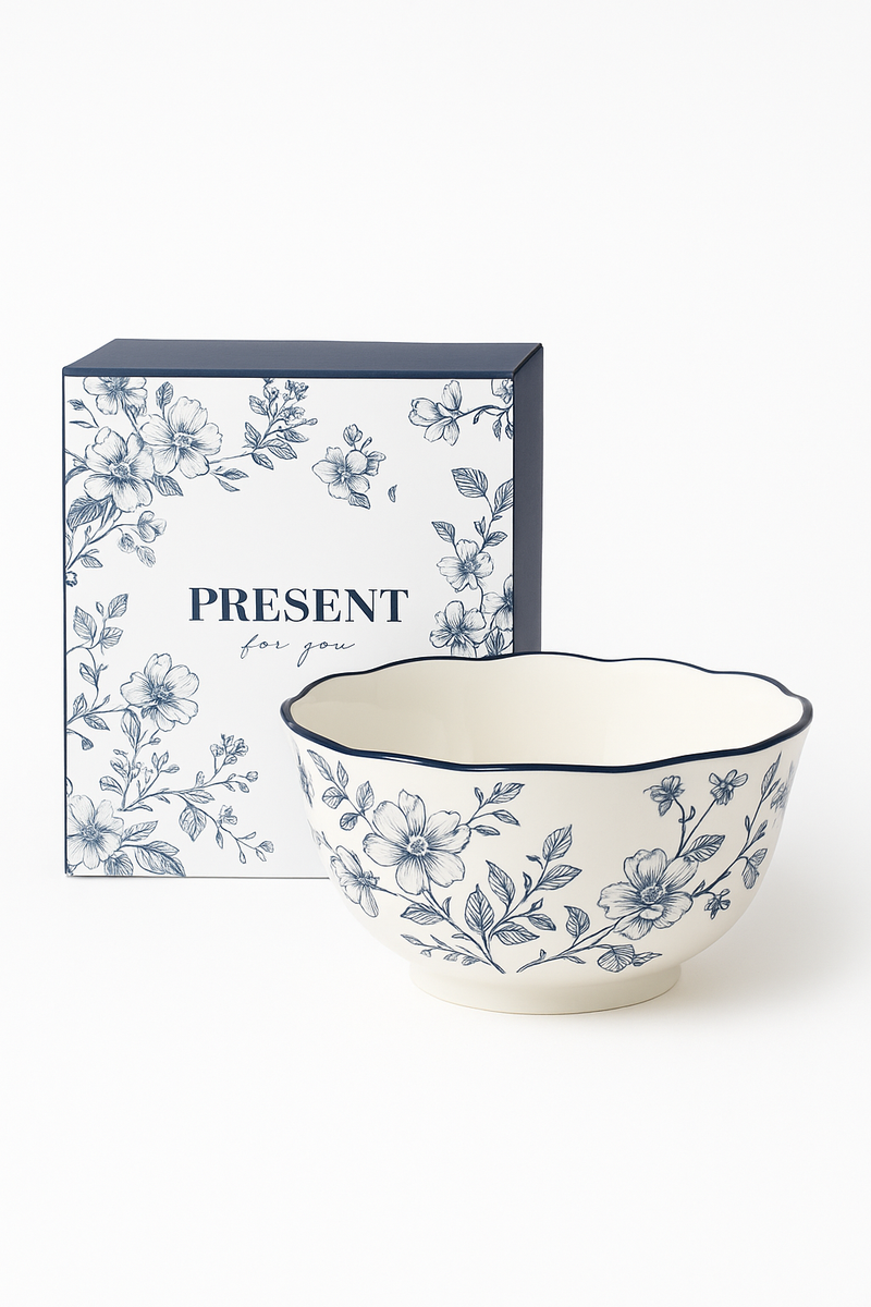 Service assiettes ceramique vintage floral style champetre