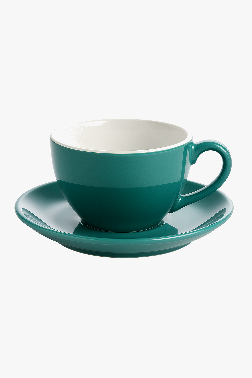 Service à café porcelaine style barista moderne soucoupe