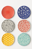 Service de table ceramique motifs floraux assiettes bols