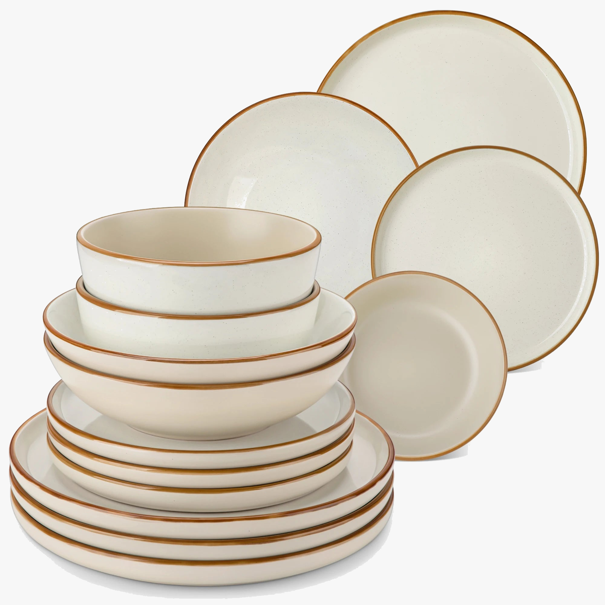 Service de table gres assiettes bols unis modernes