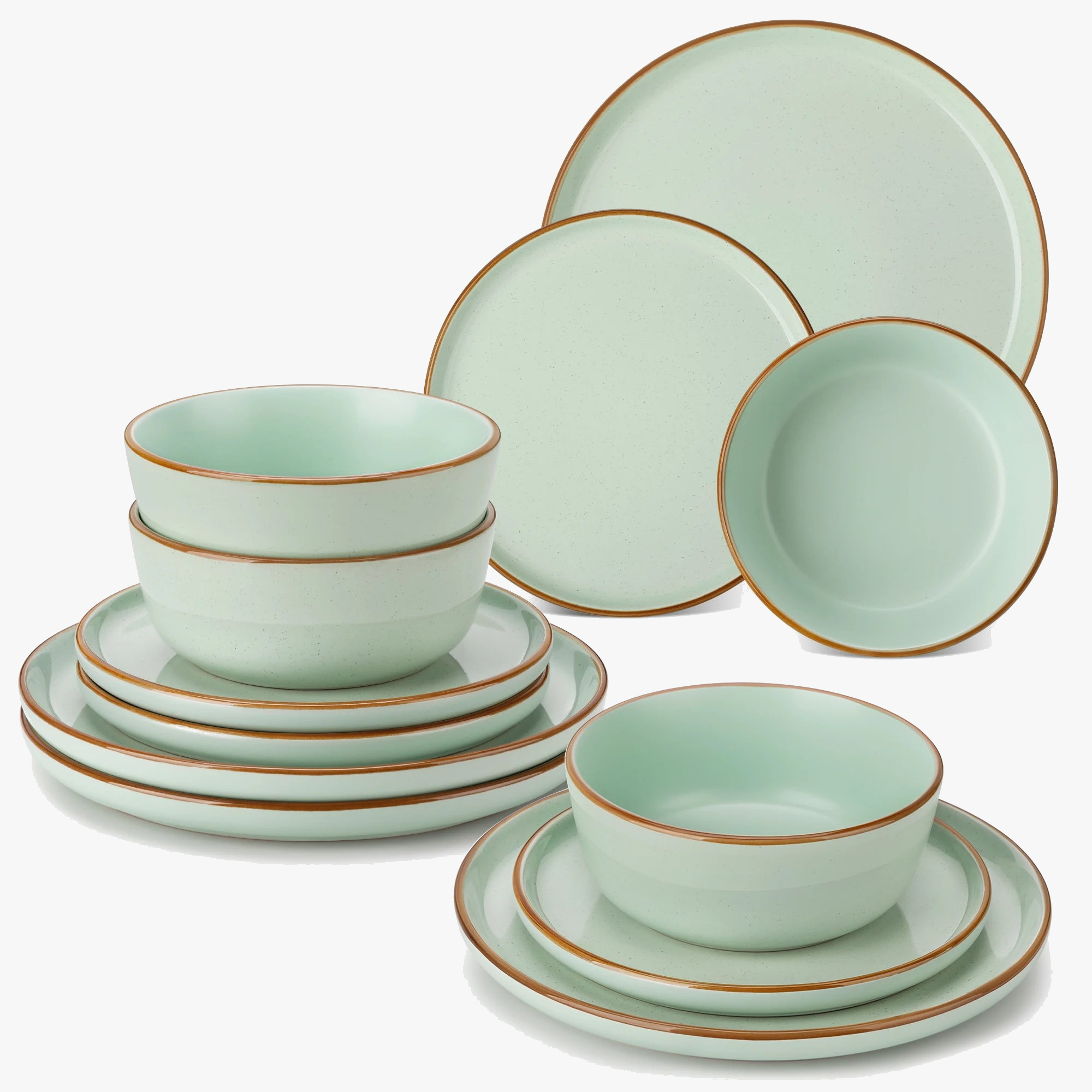 Service de table gres email brillant 12 pieces