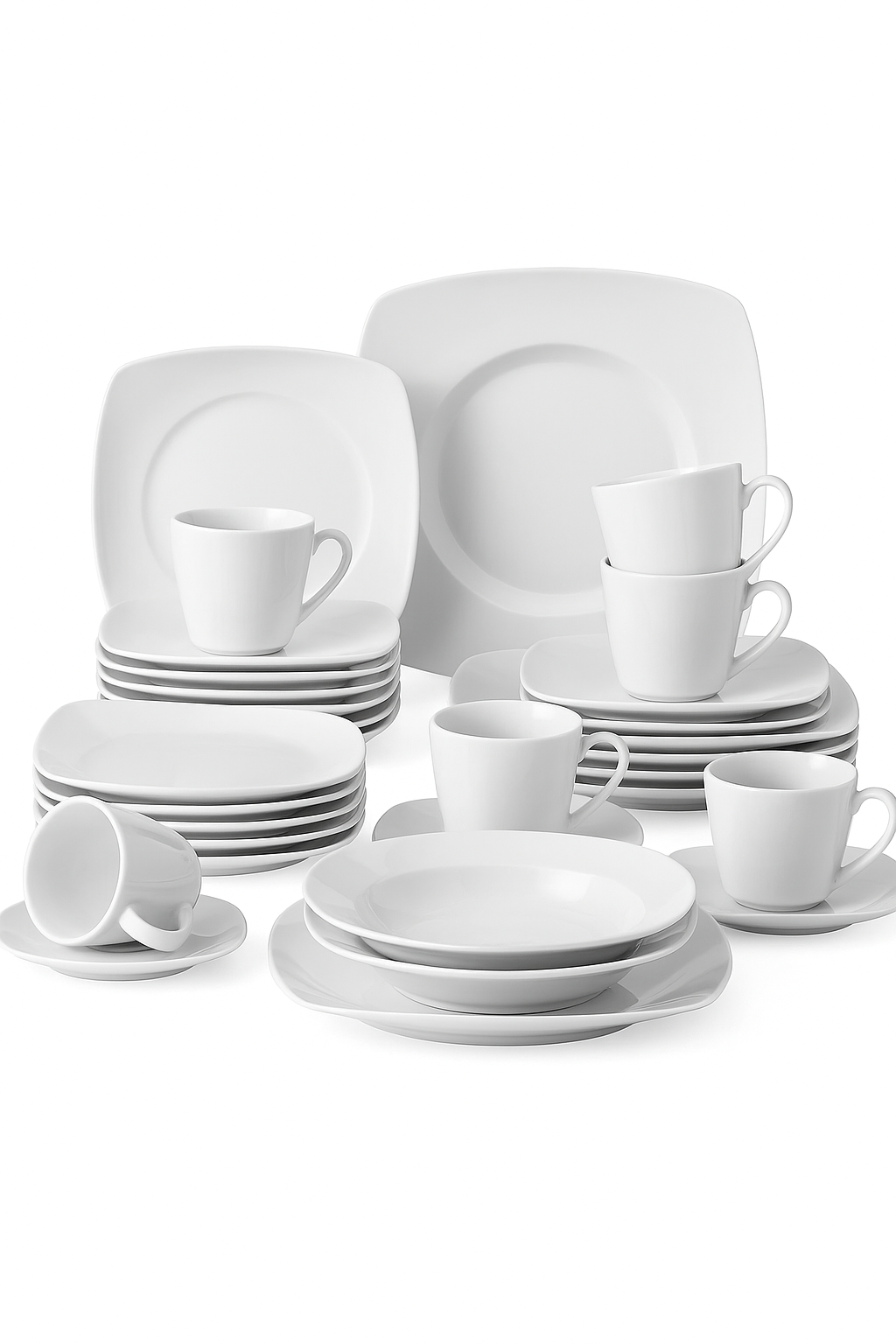 service de table porcelaine malacasa 30 pieces moderne - vue 3 sur 2