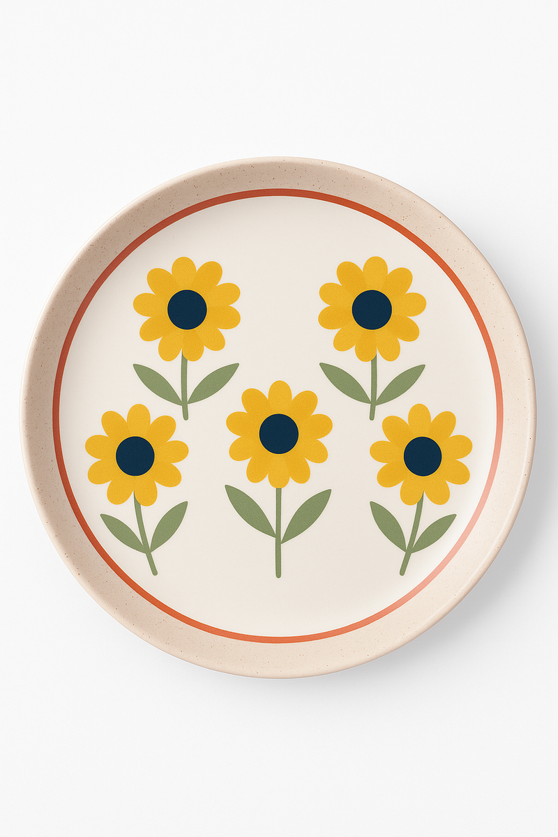 Service table paille ble naturelle sets incassables camping