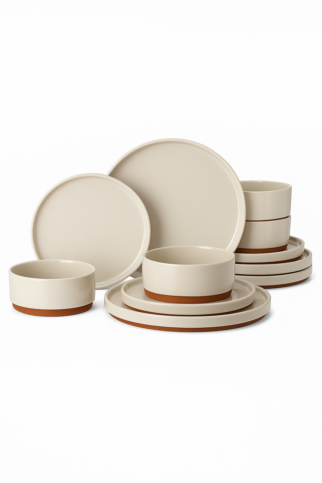 Service table porcelaine malacasa leah bord relevé
