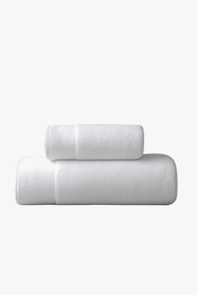 serviette de bain lot 2 coton peigné absorbante