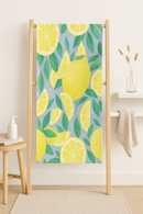 serviette de plage microfibre séchage rapide motif citron